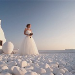 Санторини. Алёна и Костя.