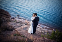 Прекрасные молодожены на Иссык-Куле