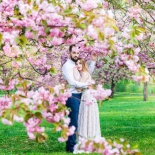 Фотосессия в саду дворца под Парижем