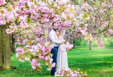 Фотосессия в саду дворца под Парижем