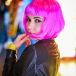 Фотосессия в стиле киберпанк в центре Токио