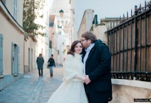 Зимняя свадьба в Париже